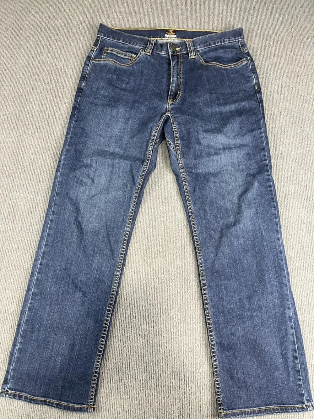 Ridgecut Mens Blue Straight Fit Jeans 34x30